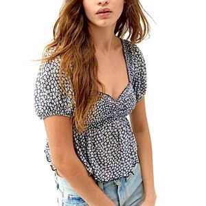 Urban Outfitters Angelo Smocked Bodice Top